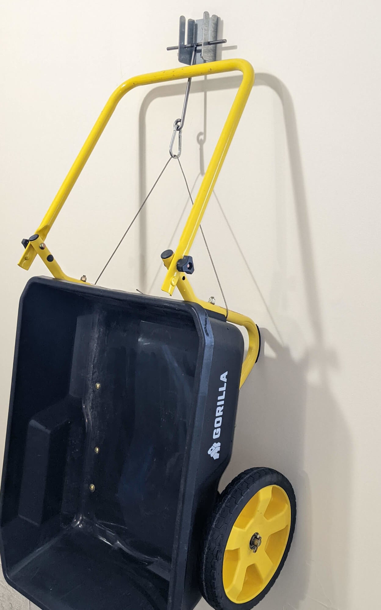 Wheelbarrow Hanger Bracket Kit – Wall Mount for Dolly and Yard Tool Storage
