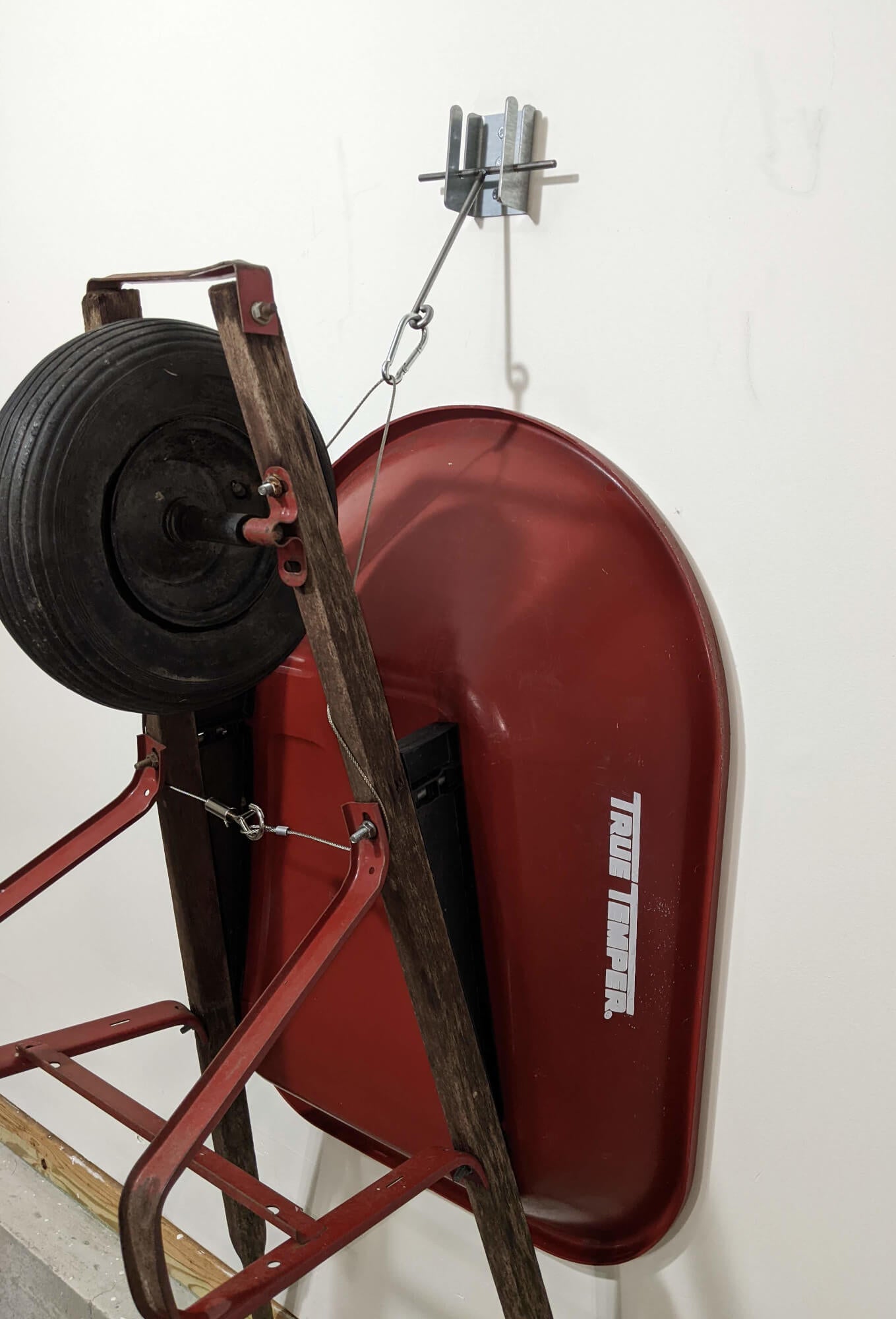 Wheelbarrow Hanger Bracket Kit – Wall Mount for Dolly and Yard Tool Storage