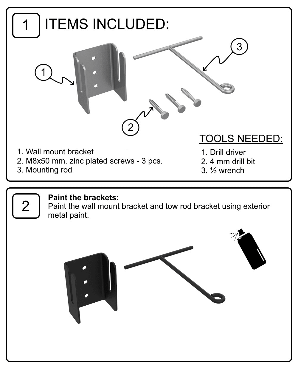 EquipHang Tow-Behind Storage Bracket