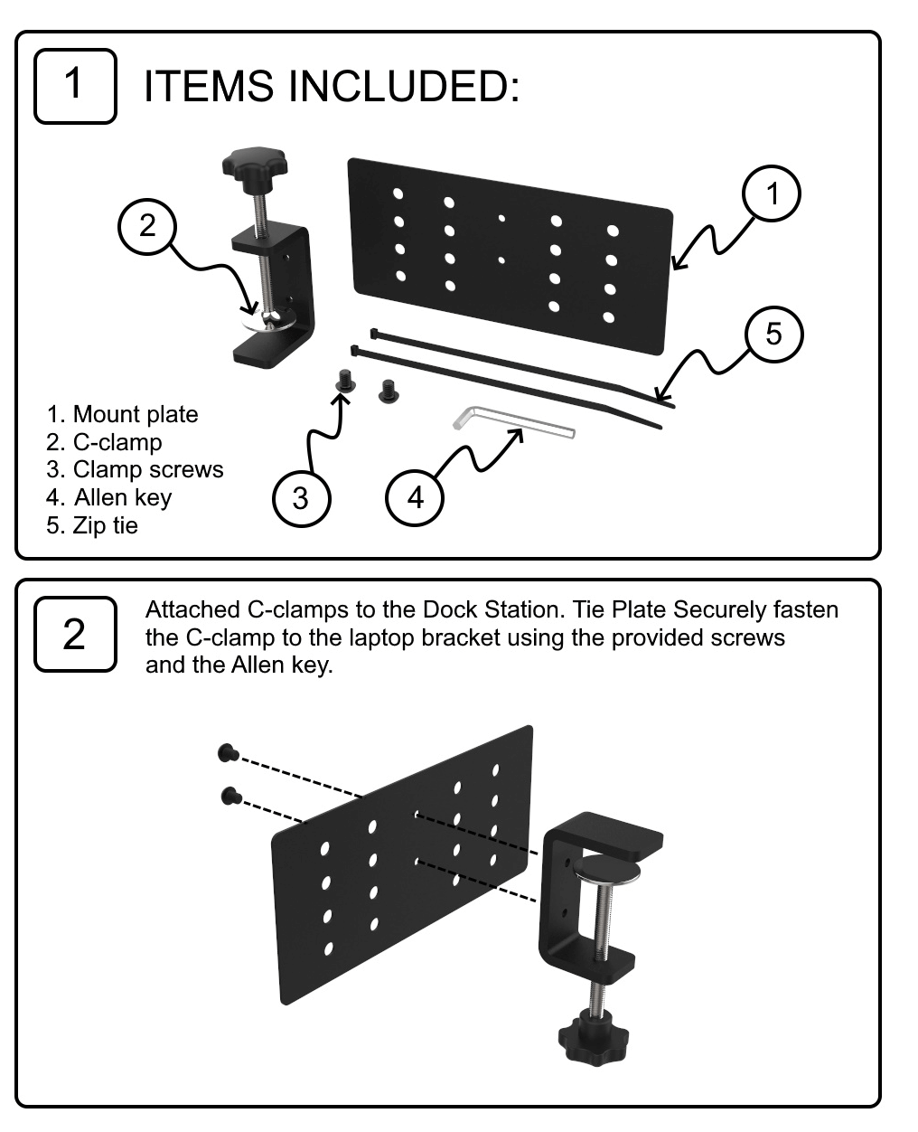 Dock Station Side-Mount Bracket