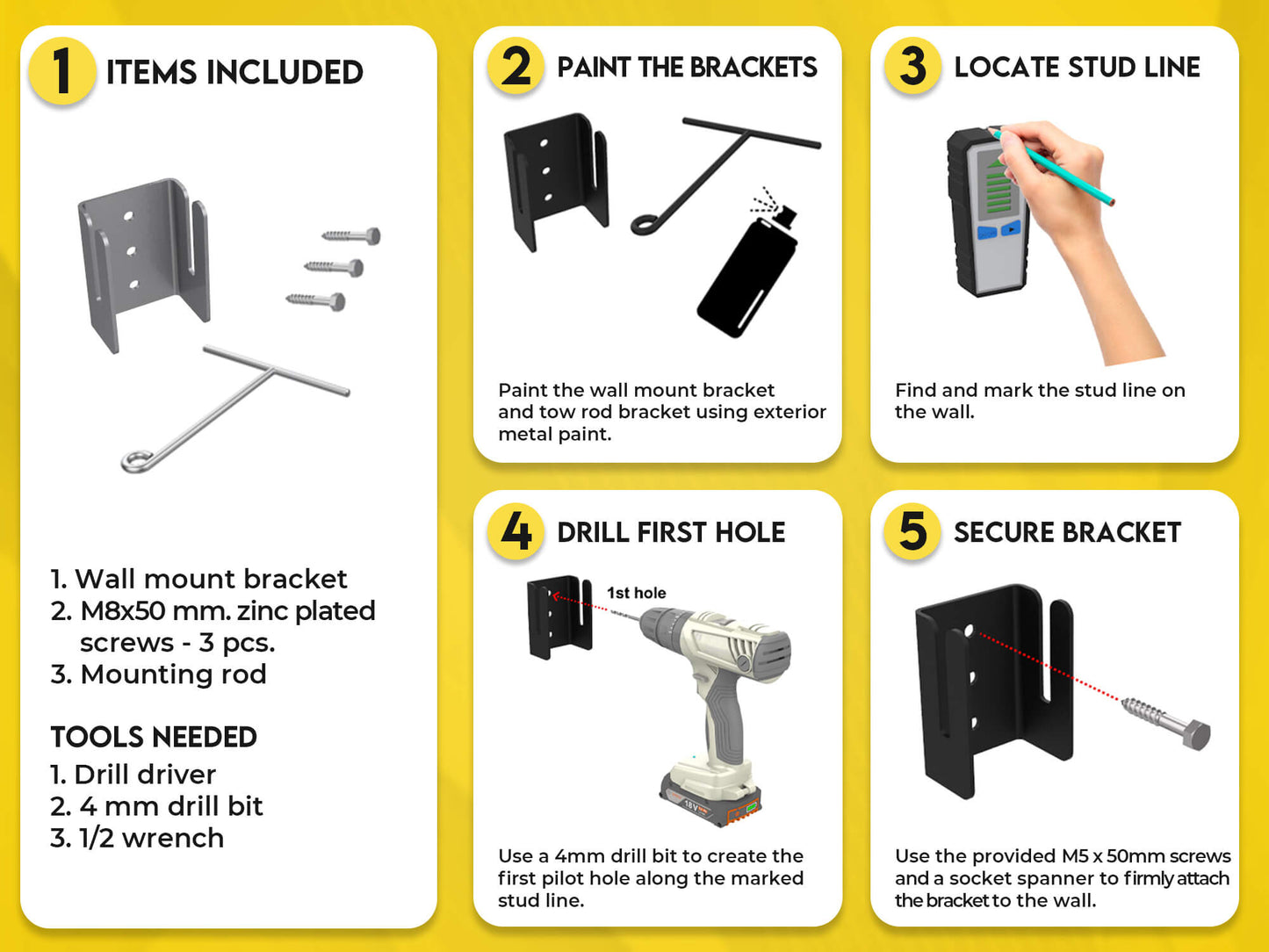 EquipHang Tow-Behind Storage Bracket